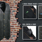Event Leather EL5391 Men's Tall Sizes Black Leather 10 Pocket Side Lace Vest