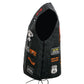 Event Leather ELM3920 Men's Black Leather Pre-Patched Bikers Vest w/ 6 Pockets - 23 Patches and Side Laces