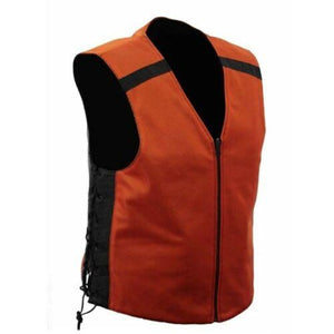 First Manufacturing FIM675CSL Men’s Leather Reversable Motorcycle Vest — image 2