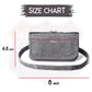 80151GRAY Women studded hip bag - HighwayLeather