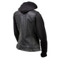 Milwaukee Leather Women's Tara Black Leather Motorcycle Rider 2-in-1 Convertible Hoodie Jacket Vest - LKL4712 - image 10