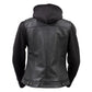 Milwaukee Leather Women's Tara Black Leather Motorcycle Rider 2-in-1 Convertible Hoodie Jacket Vest - LKL4712 - image 11