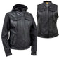 Milwaukee Leather Women's Tara Black Leather Motorcycle Rider 2-in-1 Convertible Hoodie Jacket Vest - LKL4712 - image 14