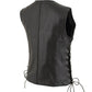 Milwaukee Leather Women's Mistress Black Side Lace Leather Motorcycle Vest - LKL4714 - image 12