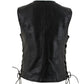 Milwaukee Leather Women's Mistress Black Side Lace Leather Motorcycle Vest - LKL4714 - image 14