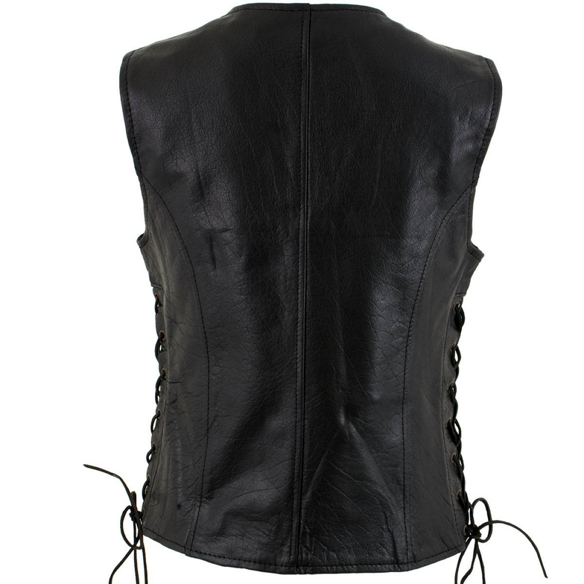 Milwaukee Leather Women's Mistress Black Side Lace Leather Motorcycle Vest - LKL4714 - image 14