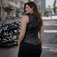 Milwaukee Leather Women's Mistress Black Side Lace Leather Motorcycle Vest - LKL4714 - image 8