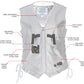Milwaukee Leather Women's Mistress Black Side Lace Leather Motorcycle Vest - LKL4714 - image 10