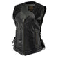 Milwaukee Leather Women's Winged Black Studded Leather Motorcycle Vest with Reflective Wings - LKL4715 - image 10