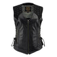 Milwaukee Leather Women's Winged Black Studded Leather Motorcycle Vest with Reflective Wings - LKL4715 - image 11