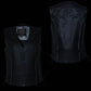Milwaukee Leather Women's Gemma Black Leather Motorcycle Vest with Side Laces - LKL4716 - image 10