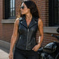 Milwaukee Leather Women's Dita Black Motorcycle Leather Vest w/ Riveted Lapel Collar - LKL4720 - image 7