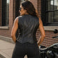 Milwaukee Leather Women's 'Bling' Black Leather V-Neck Motorcycle Rider Vest with Rhinestone Detail - LKL4721 - image 5
