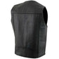 Milwaukee Leather Men's Black Western Style Motorcycle Vest - LKM3775 — image 5