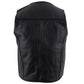 Milwaukee Leather Men's Black Classic Western Style Motorcycle Leather Rider Vest - LKM3778 — image 9