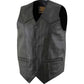 Milwaukee Leather Men's Black Classic Western Style Motorcycle Leather Rider Vest - LKM3778 — image 7