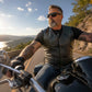Milwaukee Leather Men's Black Classic Western Style Motorcycle Leather Rider Vest - LKM3778 — image 5