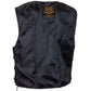 Milwaukee Leather Men's Black Classic Western Style Side Laced Motorcycle Leather Vest - LKM3779 — image 5