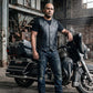 Milwaukee Leather Men's Black Classic Western Style Side Laced Motorcycle Leather Vest - LKM3779 — image 7