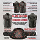 Milwaukee Leather Men's Redline Ledger Club‑Style Motorcycle Premium Leather Vest w/ Red Stitching LKM3788 — image 2