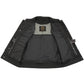 Milwaukee Leather Men's Barrage Flat Black Leather Motorcycle Club Style Vest - LKM3790 — image 5