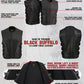 Milwaukee Leather Men's Creeper Black Triple Strap Leather Motorcycle Vest - LKM3791 — image 2