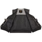 Milwaukee Leather Men's Road King Black Cowhide Leather Motorcycle Vest - LKM3793 — image 5
