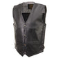 Milwaukee Leather Men's Road King Black Cowhide Leather Motorcycle Vest - LKM3793 — image 10