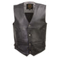 Milwaukee Leather Men's Road King Black Cowhide Leather Motorcycle Vest - LKM3793 — image 7