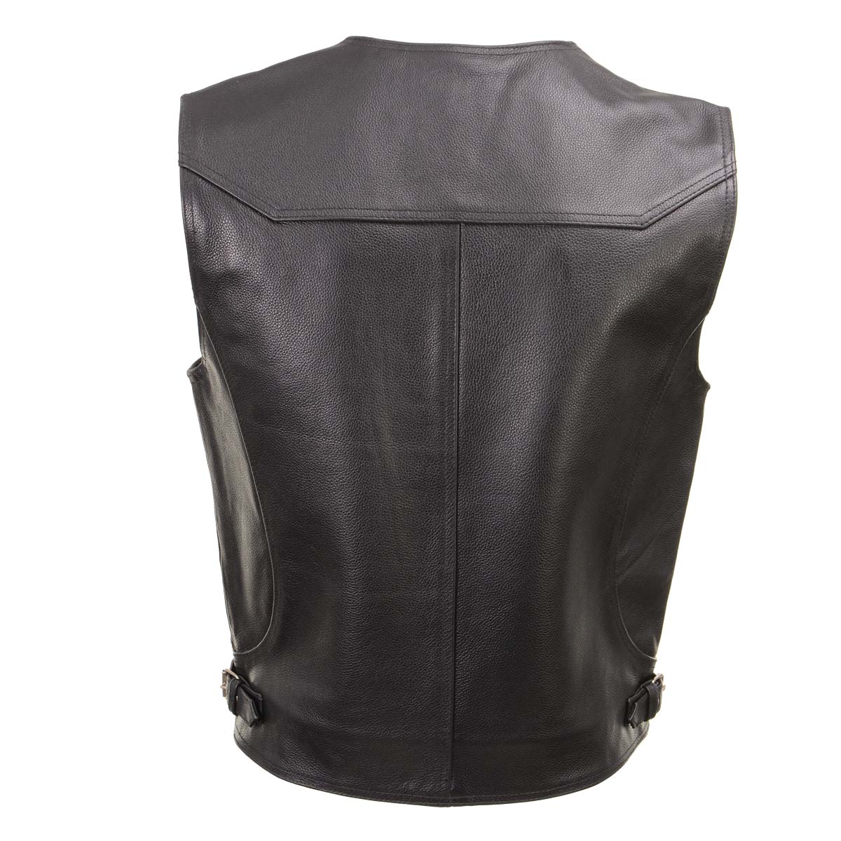 Milwaukee Leather Men's Road King Black Cowhide Leather Motorcycle Vest - LKM3793 — image 2