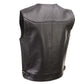 Milwaukee Leather Men's Road King Black Cowhide Leather Motorcycle Vest - LKM3793 — image 8