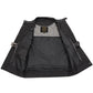 Milwaukee Leather Men's Quick Draw Black Cowhide Leather Motorcycle Vest - LKM3794 — image 6