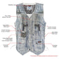 Milwaukee Leather Men's Wreck Distressed Brown Leather Motorcycle Vest - LKM3795 — image 2