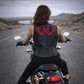 Milwaukee Leather Women's Gemma Black/Red Leather Motorcycle Vest with Side Laces - LKL4718 - image 6