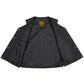 Milwaukee Leather LKY3870 Youth Black Leather Snap-Front Side-Lace Vest