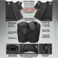 Milwaukee Leather MDM3008 Men's 'Brute' Black Perforated Leather and Denim Club Style Vest w/ Hidden Dual Closure — image 2