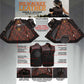 Milwaukee Leather MDM3036 Men’s Wrecker Club Vest – Black Denim & Leather, Diamond Quilt, Red Stitch — image 2
