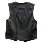 Milwaukee Leather ML1294 Women's Black ‘Ride Like You Stole It’ Embroidered Vest - image 1