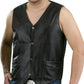 Genuine Leather ML1310RT Men's Retro Brown Classic Leather Motorcycle Vest — image 2