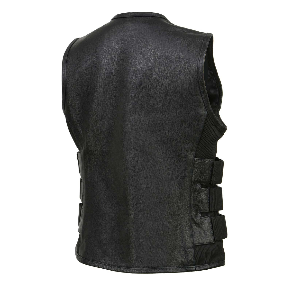 Milwaukee Leather MLL4501 Women's Tactical Swat Style Rider Leather Vest w/ Single Panel Back for Club Patches - image 14