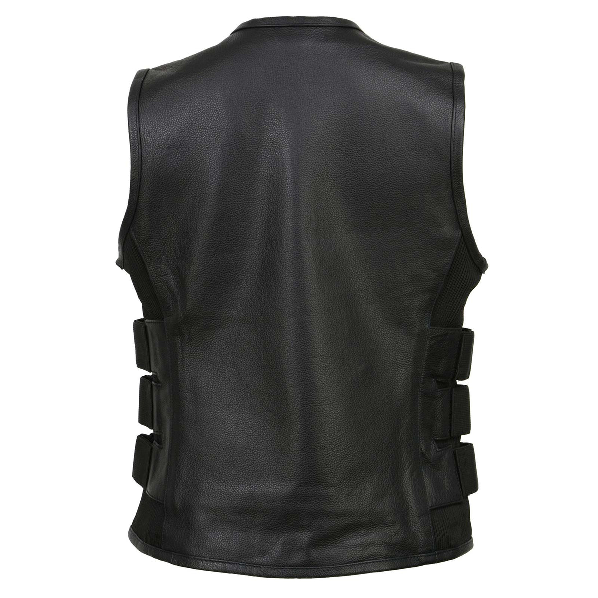 Milwaukee Leather MLL4501 Women's Tactical Swat Style Rider Leather Vest w/ Single Panel Back for Club Patches - image 15