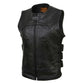 Milwaukee Leather MLL4501 Women's Tactical Swat Style Rider Leather Vest w/ Single Panel Back for Club Patches - image 11