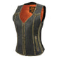 Women's leather vest, image 9
