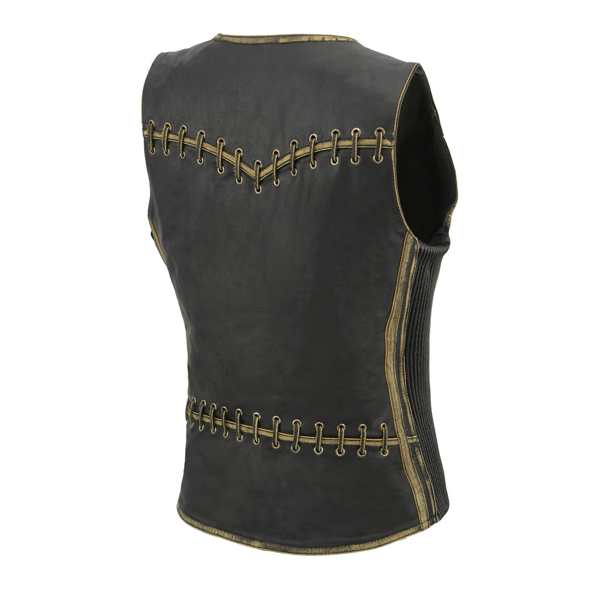 Women's leather vest, image 10