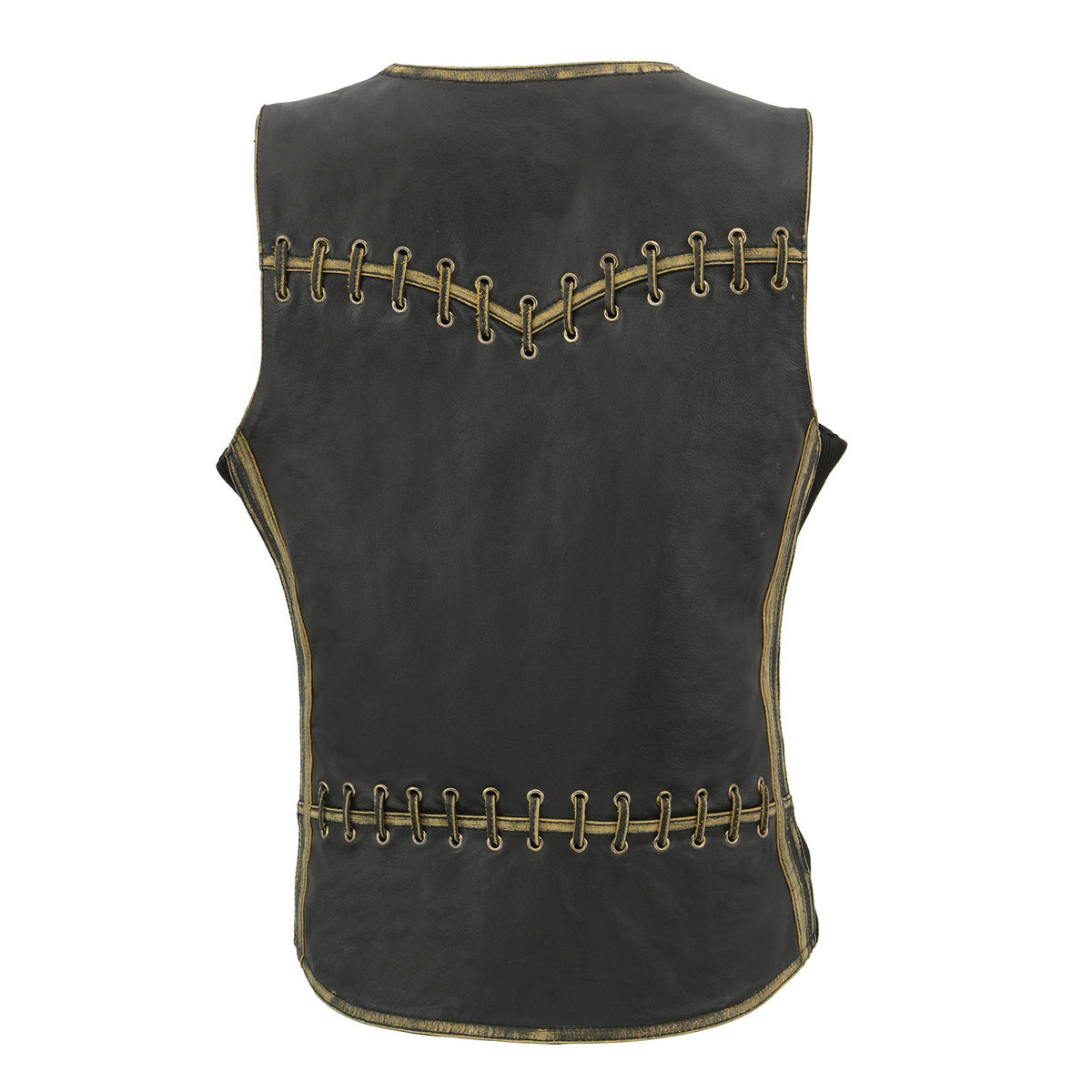 Women's leather vest, image 2