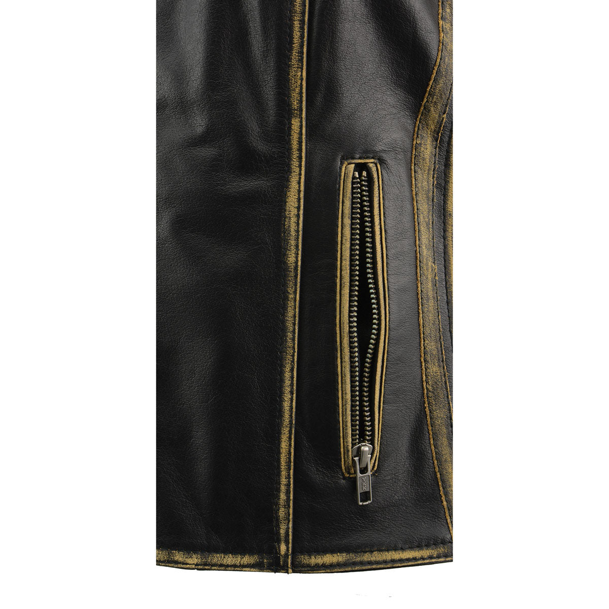 Women's leather vest, image 8