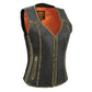 Women's leather vest, image 1