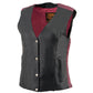 Women's leather vest, image 11