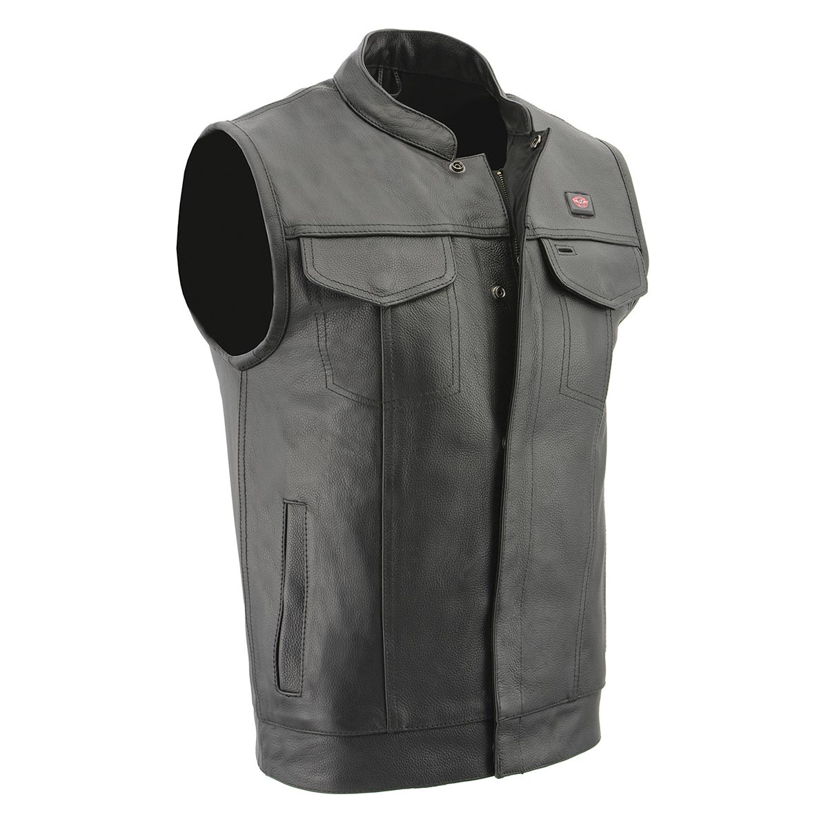 Milwaukee Leather MLM3524SET Men's All Season Black Premium Leather Motorcycle vest w/ Heated and Cool-Tec Technology — image 1