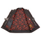 Milwaukee Leather MLM3526 Men's Black 'Paisley' Accented Red Stitching Leather Vest – w/ Armhole Trim Open Collar Design — image 8
